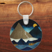 Golden Mountain Climbers Trucker Hat Schlüsselanhänger (Vorderseite)