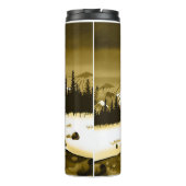 ☕ Golden Mountain Landschaft Tasse (Rückseite)