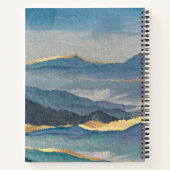 Golden Mountain Personalisiert Sketchbook Notizblock (Rückseite)