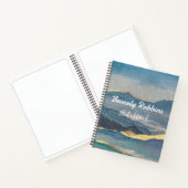 Golden Mountain Personalisiert Sketchbook Notizblock (Innenseite)