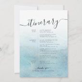 Golden Mountain Wedding Willkommensbrief & Tour Einladung (Rückseite)