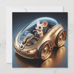 Golden Mouse-Mobile: Die Mission einer kleinen Mau Feiertagskarte