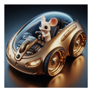Golden Mouse-Mobile: Die Mission einer kleinen Mau Poster