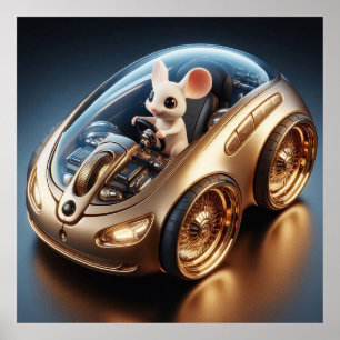 Golden Mouse-Mobile: Die Mission einer kleinen Mau Poster
