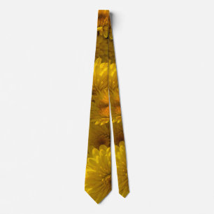 Golden Mums Neck Tie Krawatte