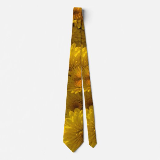 Golden Mums Neck Tie Krawatte (Vorderseite)