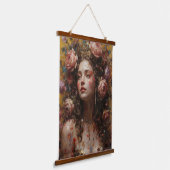 Golden Muse Wood Topped Tapestry Wandteppich Mit Holzrahmen (Gewinkelt)