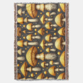 Golden Mushrooms Decke (Vorderseite Vertikal)