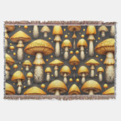 Golden Mushrooms Decke (Vorderseite)