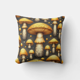 Golden Mushrooms Kissen