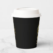 Golden Musical Design Paper Cup Pappbecher (Links)