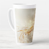 Golden Musical Notes Digital Art Milchtasse (Linke Ecke)