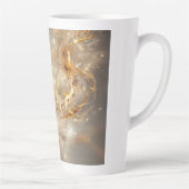 Golden Musical Notes Digital Art Milchtasse (Rechts)