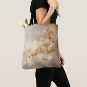 Golden Musical Notes Digital Art Tasche (Von Nahem)