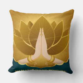 Golden Namaste Pillow Kissen