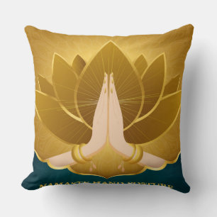 Golden Namaste Pillow Kissen