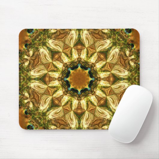 Golden Nature Mandala Mousepad (Mit Mouse)