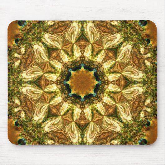 Golden Nature Mandala Mousepad (Vorne)