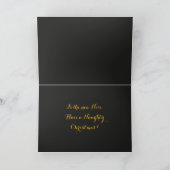 Golden Naughty Snowflake Feiertagskarte (Innenseite)