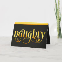 Golden Naughty Snowflake
