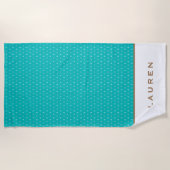 Golden Nautic ⎢ Personalisiert Beach Handtuch (Vorderseite)