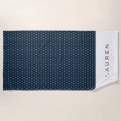 Golden Nautic ⎢ Personalisiert Beach Handtuch (Vorderseite)