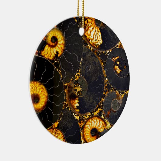 Golden Nautilus Keramik Ornament (Rechts)