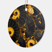 Golden Nautilus Keramik Ornament (Links)