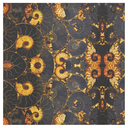 Golden Nautilus Stoff (Nahaufnahme)