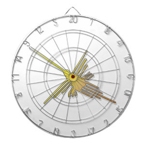 Golden Nazca Lines Hummingbird Dartscheibe