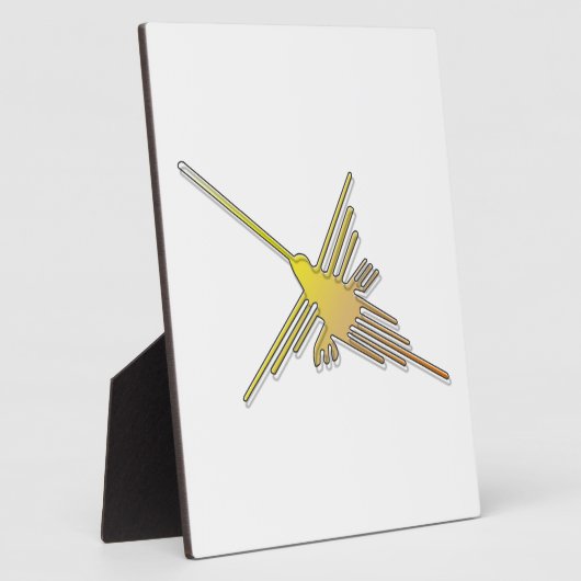 Golden Nazca Lines Hummingbird Fotoplatte (Seite)