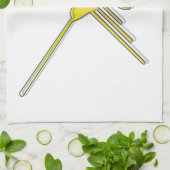 Golden Nazca Lines Hummingbird Handtuch (Gefaltet)