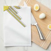 Golden Nazca Lines Hummingbird Handtuch (Viertel Falte)