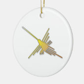 Golden Nazca Lines Hummingbird Keramikornament (Links)