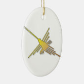 Golden Nazca Lines Hummingbird Keramikornament (Rechts)