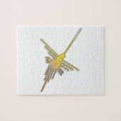 Golden Nazca Lines Hummingbird Puzzle (Horizontal)