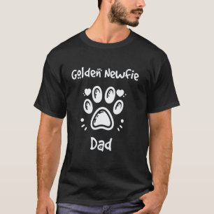 Golden Newfie Papa Golden Retriever Neufundländer T-Shirt