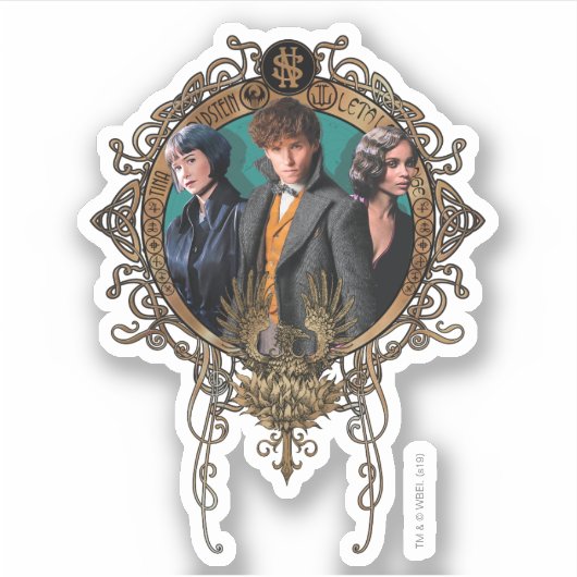 Golden Newt, Tina und Leta Aufkleber (Vorderseite)