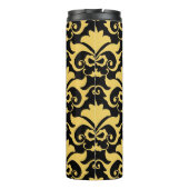 Golden Night Damask Bows Thermosbecher (Rückseite)