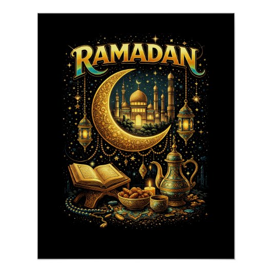 Golden Nights of Ramadan Poster (Vorderseite)