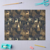 Golden Noir Christmas Forest Seidenpapier (Basteln)