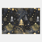 Golden Noir Christmas Geschenkpapier Set (Vorderseite 3)