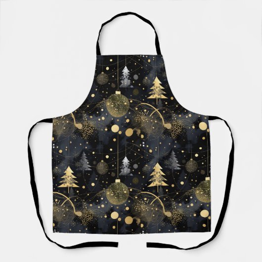 Golden Noir Christmas  Schürze (Vorderseite)