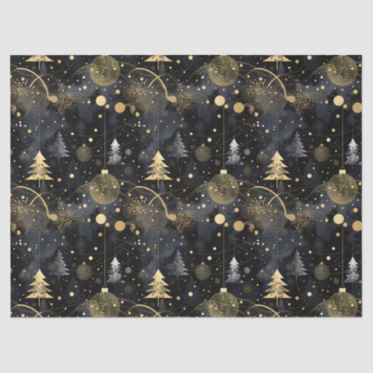 Golden Noir Christmas Seidenpapier (Vorderseite)