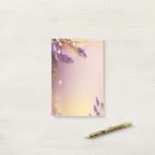 Golden Notes Vintage Schmidt Stationery Post-it Klebezettel (Auf Schreibtisch)