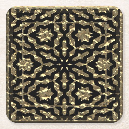 Golden Nuggets Pattern Rechteckiger Pappuntersetzer (Vorderseite)