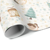 Golden Nutcracker & Ballerina Design Geschenkpapier (Rolleneckpunkt)