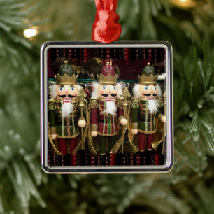 Golden Nutcracker Soldiers Weihnachten Ornament Aus Metall