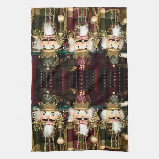 Golden Nutcracker Weihnachten Geschirrtuch (Vertikal)