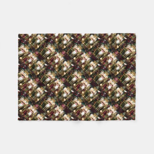 Golden Nutcrackers Fleecedecke (Vorderseite (Horizontal))